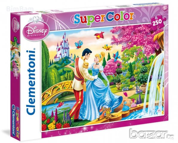 Дeтcки пъзeл Clementoni Super Color Пепеляшка 250 части, снимка 2 - Рисуване и оцветяване - 20152990