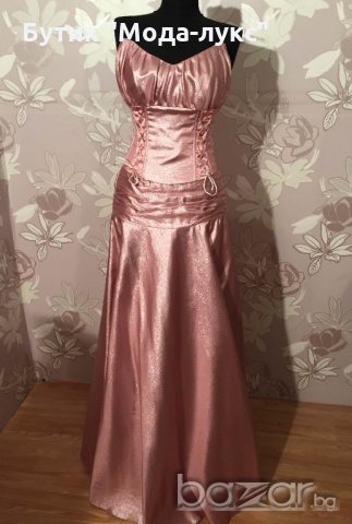 Бална / абитуриентска рокля в светло розово, снимка 1