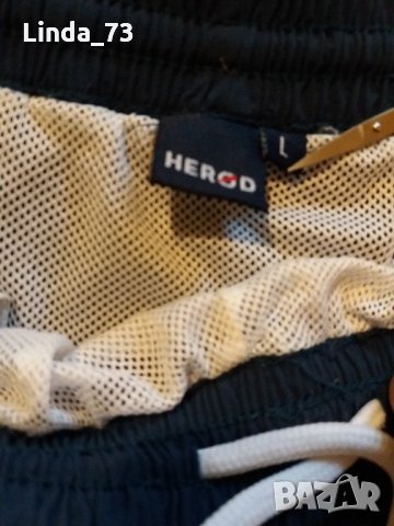 Мъж.къси панталони-шорти-"HEROD"-тъм.синьо+червено+бяло. Закупени от Германия., снимка 8 - Къси панталони - 21852593