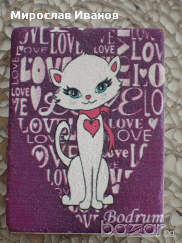 каменен магнит Котенце от Бодрум, снимка 1