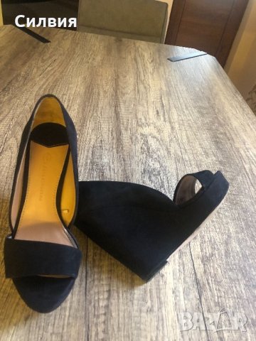 Черни обувки на платформа, снимка 4 - Дамски елегантни обувки - 22773757