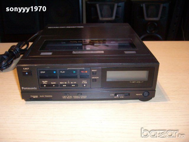 panasonic nv-180 portable cassette recorder-vhs-внос швеицария, снимка 6 - Плейъри, домашно кино, прожектори - 12095695