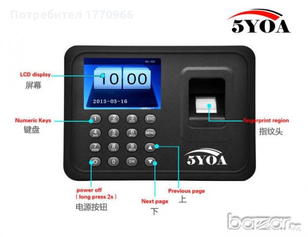 Биометричен контрол на достъп., снимка 2 - Друга електроника - 21244149