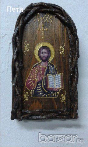 Икона "Иисус Христос", Икона "Света Богородица ", снимка 2 - Икони - 17953037