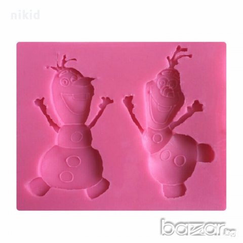 ледено замръзналото кралство елза анна олаф frozen силиконов молд форма фондан шоколад, снимка 7 - Форми - 12991046