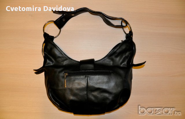 Черна кожена чанта - мека Weiyena, снимка 2 - Чанти - 17206935