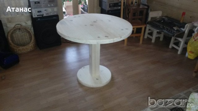 Кръгла маса и столове, снимка 4 - Маси - 20364072