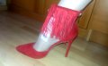 Дамски обувки Tendenz + подарък в червено =), снимка 1 - Дамски елегантни обувки - 23577272