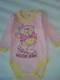 Бебешко боди за момиче 100% памук , бледо розово, дълъг ръкав, снимка 1 - Бодита за бебе - 9541011