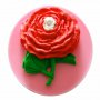 огромна роза цвете  божур силиконов молд форма за украса торта с фондан шоколад, снимка 1