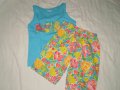 Комплект за 3-4 годишно момиче от потник и шорти с плодчета, снимка 1 - Детски комплекти - 10446637