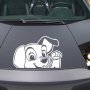 сладко кученце далматинец бял стикер лепенка за автомобил кола, снимка 2