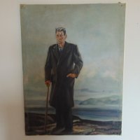 Старо копие на картината на Павел Корин " Максим Горки", снимка 1 - Колекции - 21176919