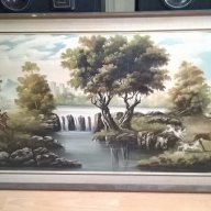 rofel-Огромна картина-платно/масло 137/74см-внос от канарските острови, снимка 5 - Антикварни и старинни предмети - 16061366