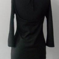 Черна рокля с интересни елементи размер С, снимка 5 - Рокли - 8805211