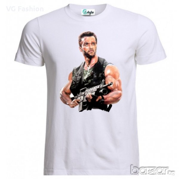 Мъжка Тениска Arnold Schwarzenegger Commando Predator, снимка 1