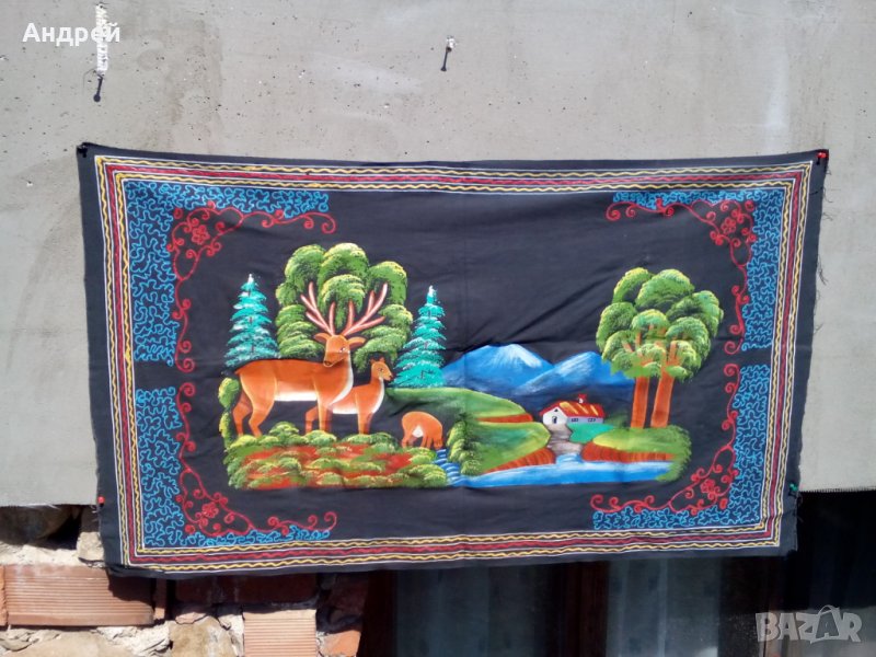 Старинен ковьор,покривка за стена #70, снимка 1