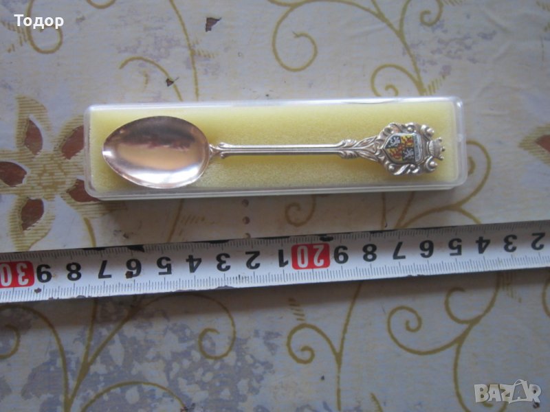 Страхотна колекционерска лъжичка лъжица с кутия , снимка 1