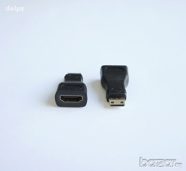 Букса преходна HDMI(ж)/MINI HDMI(м), снимка 1