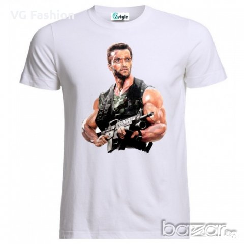 Мъжка Тениска Arnold Schwarzenegger Commando Predator, снимка 1