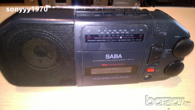 saba rcr 310 radio/cassette receiver-внос швеицария, снимка 6 - Ресийвъри, усилватели, смесителни пултове - 10774847