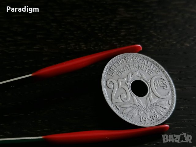 Mонета - Франция - 25 сантима | 1932г.