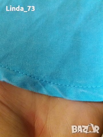 Дам.пола-"APRIORI"-/тенсел+лен/-тюркоазено синя. Закупена от Италия., снимка 9 - Поли - 22992669