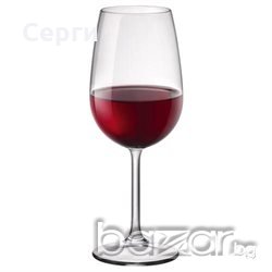 К-т 6 чаши за вино Bormioli Rocco, Италия - нови, мн.бройки! Безоловен кристал.