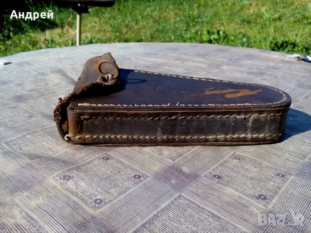 Стара кожена чантичка за велосипед,колело, снимка 5 - Антикварни и старинни предмети - 21636381