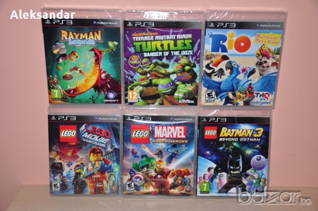 Нови игри.lego Marvel,rio,batman,movie,rayman Legends,ninja Turtles Ooze,ps3,костенурките Нинджа,пс3