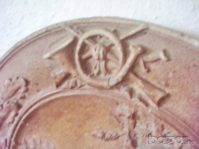 Гипсова украса с глигани, снимка 3 - Антикварни и старинни предмети - 8689691