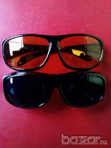 Топ цена!!! 2 бр. нови очила за шофиране HD Vision (дневно и нощно) + UV защита, снимка 6 - Аксесоари и консумативи - 12099658