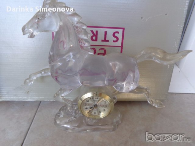 часовник настолен с кон и друг с  слонове, снимка 3 - Други - 18821056