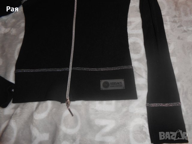 Черна блуза реплика на versace, снимка 2 - Блузи с дълъг ръкав и пуловери - 23954026