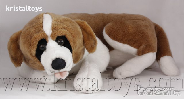 Огромна плюшена играчка Голямо плюшено куче Санбернарр, снимка 1