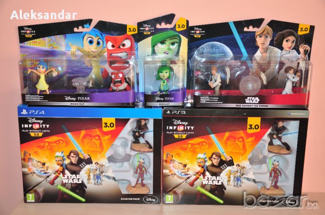 Нови ps4,ps3,Disney,Infinity,Marvel,Inside out,Star Wars,pack