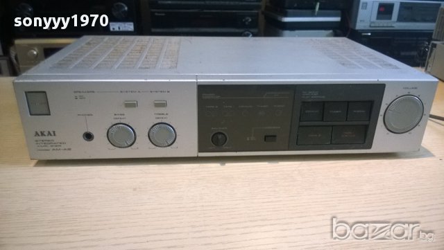  akai am-a2 stereo amplifier-made in japan-внос швеицария, снимка 6 - Ресийвъри, усилватели, смесителни пултове - 10158727