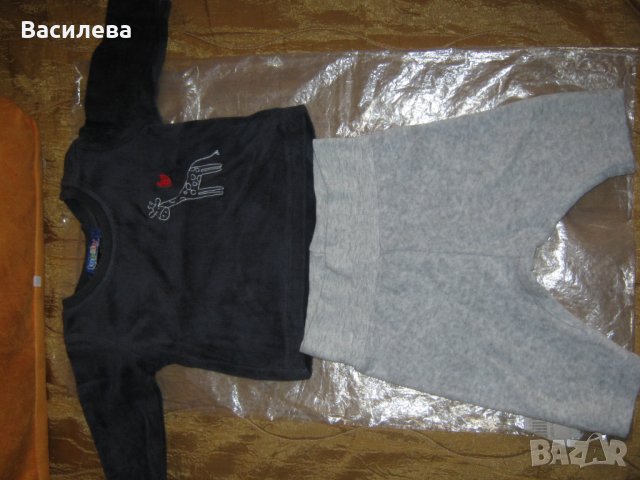 Плюшено комплектче 50-56