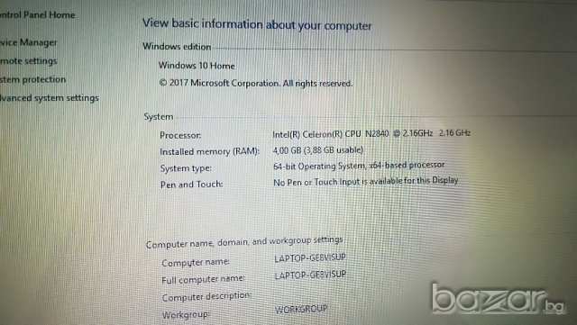 Лаптоп Lenovo 100 - на части, снимка 4 - Лаптопи за дома - 20103540