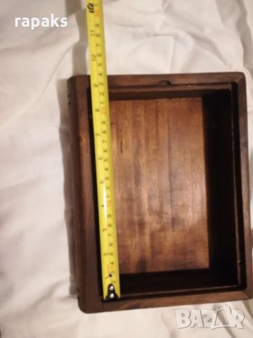 Дървена кутия книга за револвер, пистолет, ценности и бижута, снимка 4 - Колекции - 25937480