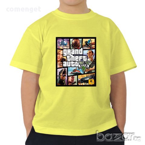 Уникална тениска на GTA 5 с авторски дизайн! Бъди различен, поръчай модел по твой дизайн!, снимка 5 - Детски тениски и потници - 14810336