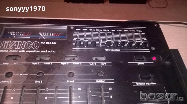заявен-vivanco mx-855ec-mixer-germany-внос швеицария, снимка 8 - Ресийвъри, усилватели, смесителни пултове - 19186517