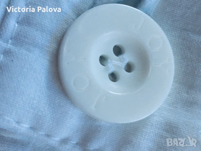 Бял еластичен панталон JOY, снимка 4 - Панталони - 24801683