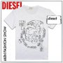 DIESEL PROJECT HEAD LOGO Мъжка Тениска размер 50 (M / L), снимка 1 - Тениски - 6872261
