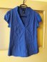 Дам.риза-"H&M"-/памук+вискоза+ликра/-турско синя. Закупена от Италия., снимка 1 - Ризи - 22003024