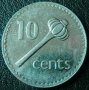 10 цента 1990, Фиджи, снимка 1 - Нумизматика и бонистика - 12023503