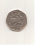 +Cyprus-50 Cents-1994-KM# 66-Abduction of Europa+