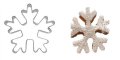 5 бр коледни снежинка елен Снежен човек дядо Коледа бастунче метални форми резци за тесто фондан, снимка 2