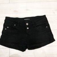 Черни къси дънкови панталонки марка Terranova , снимка 1 - Къси панталони и бермуди - 23841828