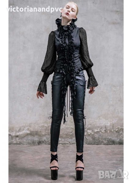 Комплект манто и риза екстравагантни Devil Fashion, снимка 1